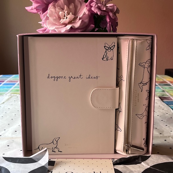 🐶🥳🐶 KATE SPADE DOG PARTY JOURNAL & PEN CASE SET 🐶🥳🐶 NWT 🐶🥳🐶 - Picture 14 of 16
